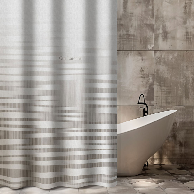 Κουρτίνα Μπάνιου (180x185) Με Τρουκς Guy Laroche Cuba Grey