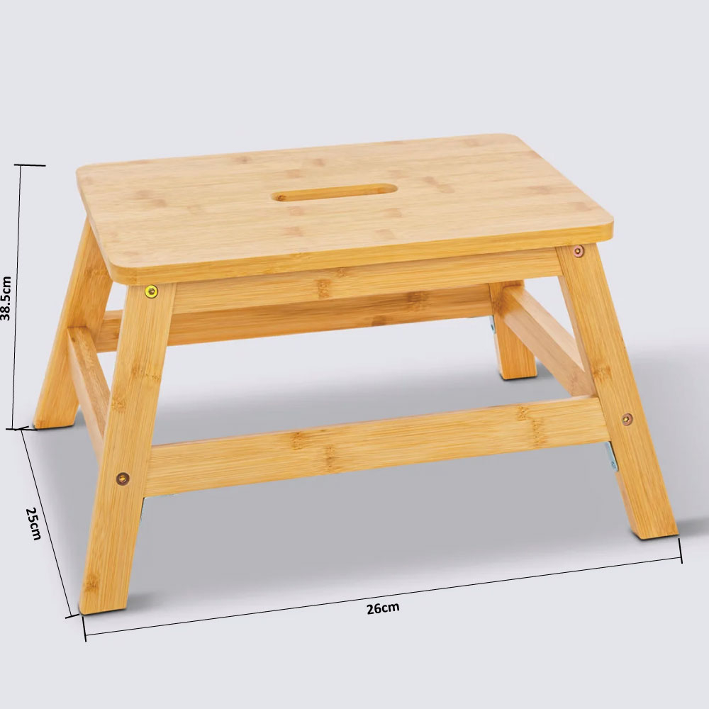 Σκαμπό (38 5X26X25) F-V Bambou 186207 Home Έπιπλα Spitishop