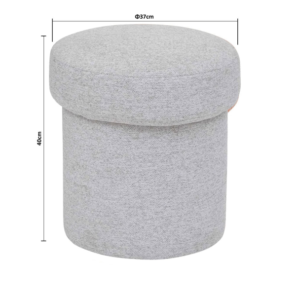 Σκαμπό (Φ37x40) A-S Kita Gris 202220A