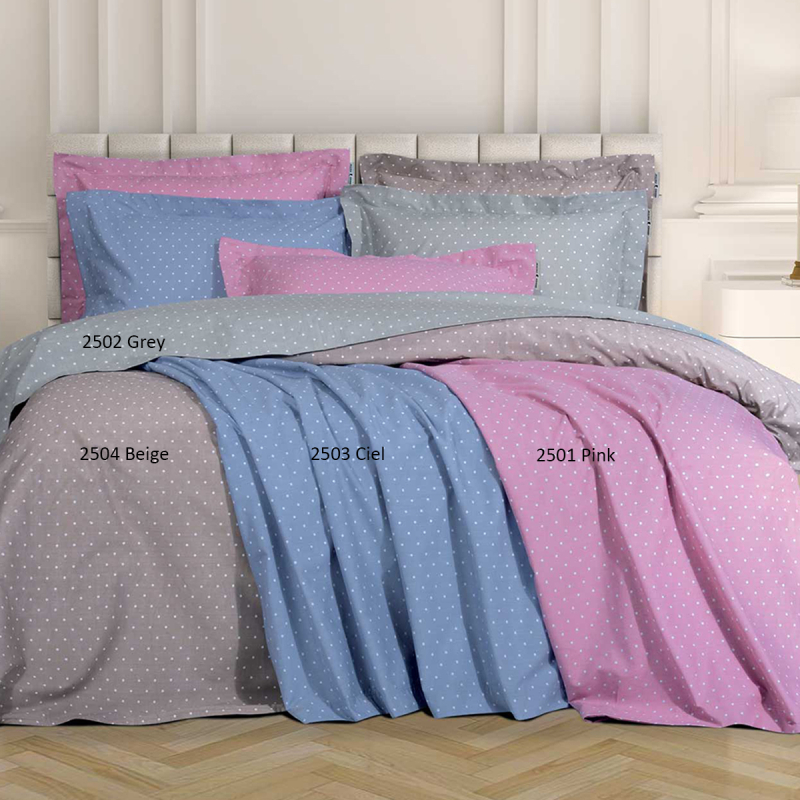 Σεντόνι King Size Επίπεδο (260x280) Greenwich Polo Club Loft Dots