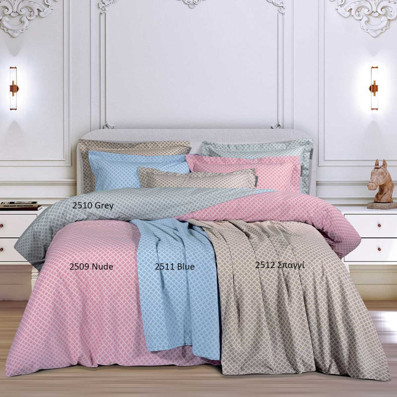 Σεντόνι King Size Με Λάστιχο (180x200+35) Greenwich Polo Club Loft Rhombus