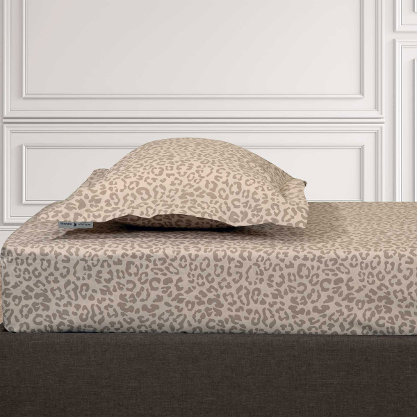 Σεντόνι Υπέρδιπλο Με Λάστιχο (160x200+35) Greenwich Polo Club Loft Leopard