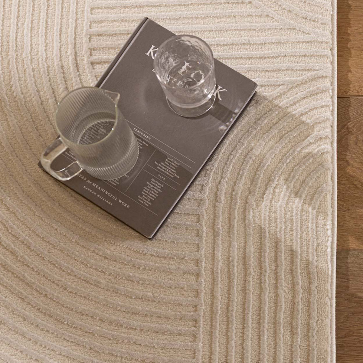 Χαλιά Κρεβατοκάμαρας (Σετ 3Τμχ) Royal Carpet Organic 565 Cream Home Σετ Spitishop