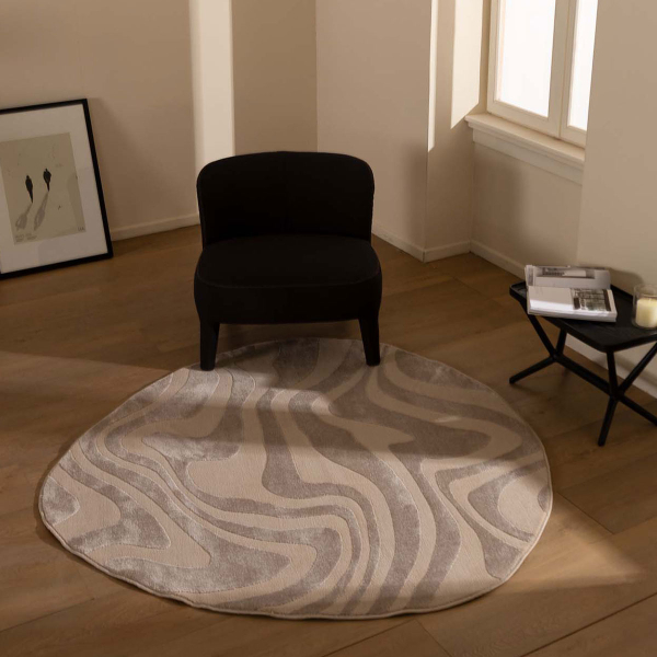 Χαλί (200x200) Royal Carpet Organic Shape 265 Beige