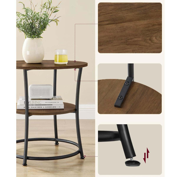 Βοηθητικό Τραπεζάκι (Φ55x55) Vasagle LET056B41