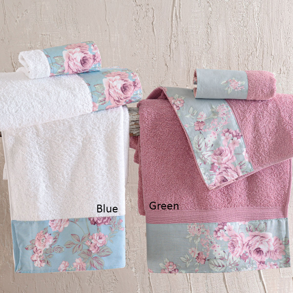 Πετσέτες Μπάνιου (Σετ 3τμχ) Rythmos Springtime 500gsm