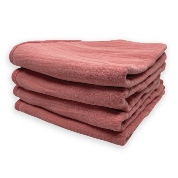 Μουσελίνες/Λαβέτες Ώμου (Σετ 4τμχ) Smikkels Ροζ 63-20020