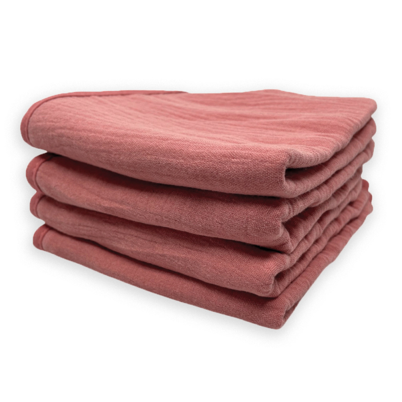 Μουσελίνες/Λαβέτες Ώμου (Σετ 4τμχ) Smikkels Ροζ 63-20020