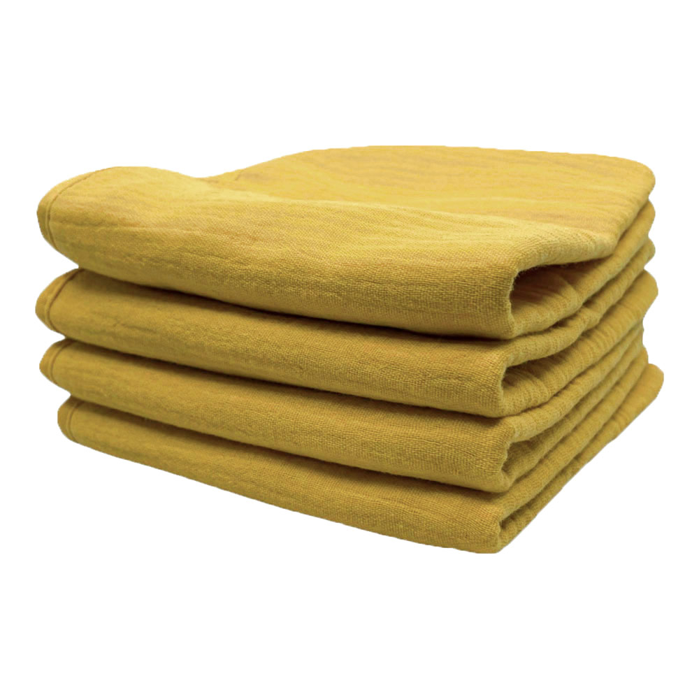 Smikkels Μουσελίνες/Λαβέτες Ώμου (Σετ 4τμχ) Smikkels Κίτρινο 63-20019