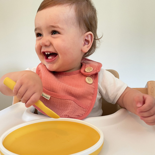 Κουτάλια Φαγητού (Σετ 2τμχ) Smikkels Κίτρινο 63-30055