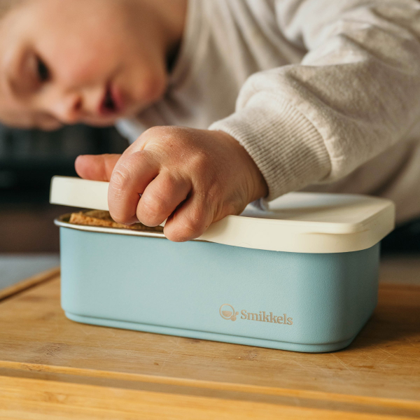 Φαγητοδοχείο 900ml (18.5x12.5x6.5) Smikkels Μπλε 63-10052