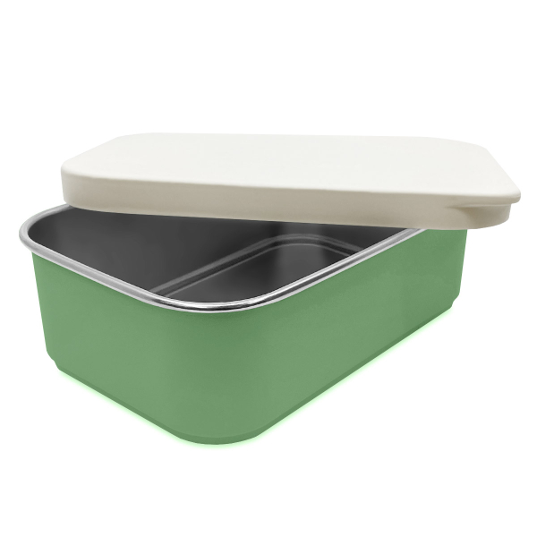 Φαγητοδοχείο 900ml (18.5x12.5x6.5) Smikkels Πράσινο 63-10054