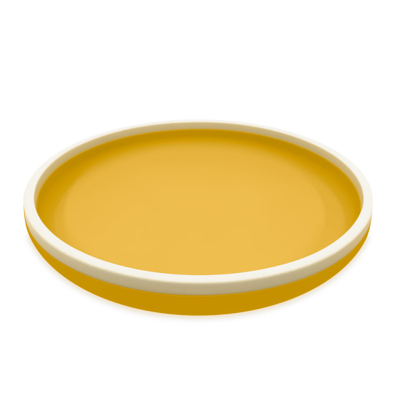 Πιάτο Σιλικόνης (Φ18) Smikkels Κίτρινο 63-30059