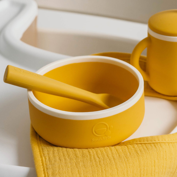 Μπωλ Σιλικόνης (350ml) Smikkels Κίτρινο 63-30063