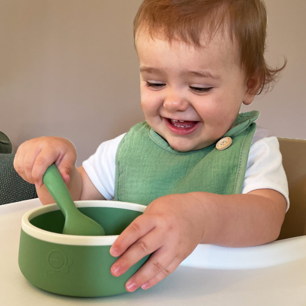 Μπωλ Σιλικόνης (350ml) Smikkels Πράσινο 63-30065