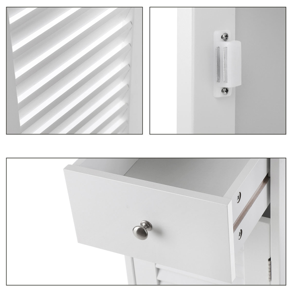 Ντουλάπι Δαπέδου Με Συρτάρι (32x30x87) Vasagle BBC43WT