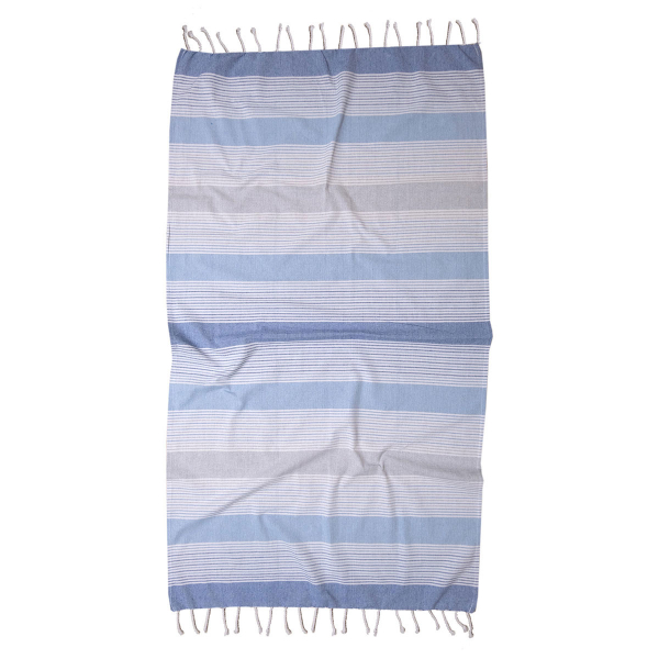 Τσάντα Θαλάσσης + Παρεό (85x165) Viopros Σεβίνα Μπλε