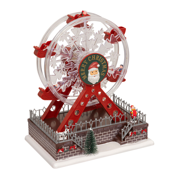 Χριστουγεννιάτικη Ρόδα Με Led - Μουσική - Κίνηση (23x16x28) F-R 209832