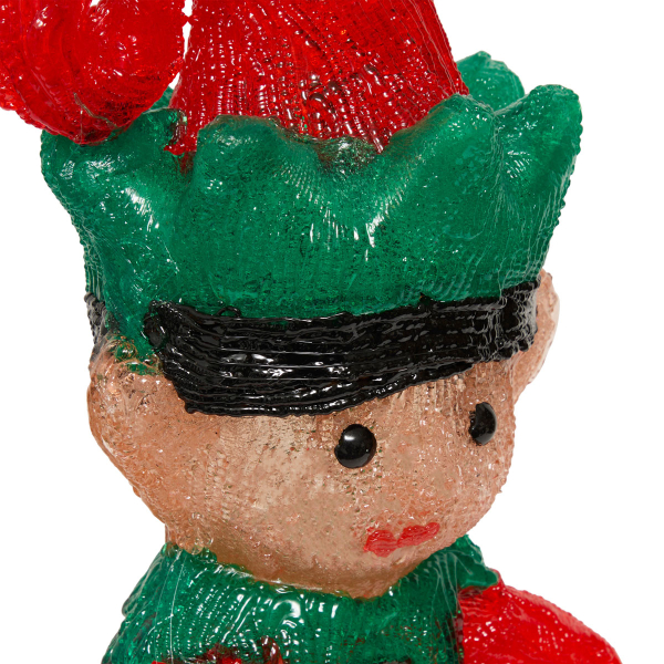 Χριστουγεννιάτικο Διακοσμητικό Με Led (19.5x13.4x50.1) F-R Elf 191079