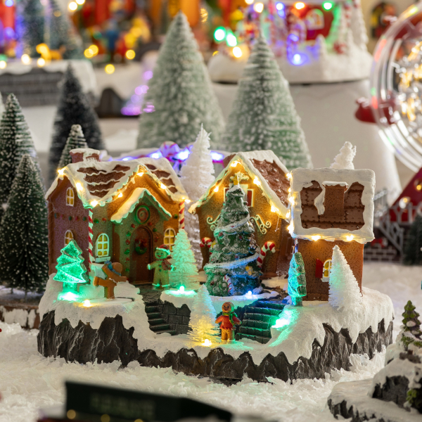Χριστουγεννιάτικο Χωριό Με Led - Μουσική - Κίνηση (31x23x18) F-R Gourmet Village 190895