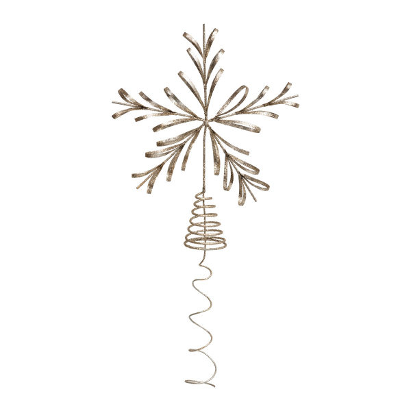 Χριστουγεννιάτικη Κορυφή Δέντρου 31εκ. A-S Snowflake 198661