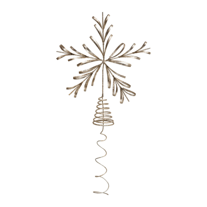 Χριστουγεννιάτικη Κορυφή Δέντρου 31εκ. A-S Snowflake 198661