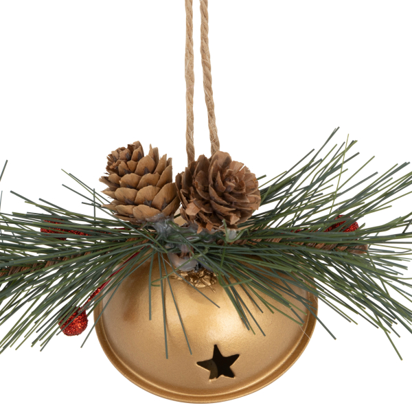 Στολίδι Χριστουγεννιάτικο (8x6.5x12) A-S Bell Gold 207824