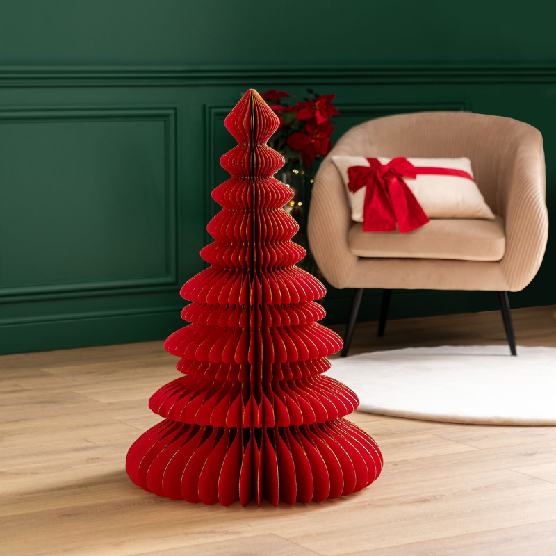 Χριστουγεννιάτικο Δεντράκι (Φ20x30) A-S Paper Tree Red 208113
