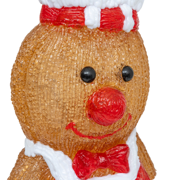 Χριστουγεννιάτικο Ηλιακό Διακοσμητικό Με Led (15.5x9.5x28.5) F-R Gingerbread 208818