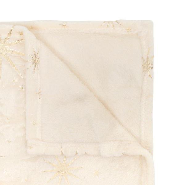 Χριστουγεννιάτικο Διακοσμητικό Ριχτάρι Fleece/Κουβέρτα Καναπέ (130x180) A-S Gold Star 208382