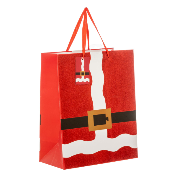 Χριστουγεννιάτικη Τσάντα Δώρου Χάρτινη (26.7x13.7x33) A-S Santa Claus Medium 208150