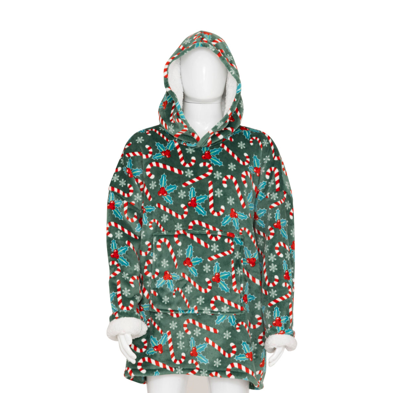 Χριστουγεννιάτικο Fleece Φούτερ Με Sherpa A-S 208459