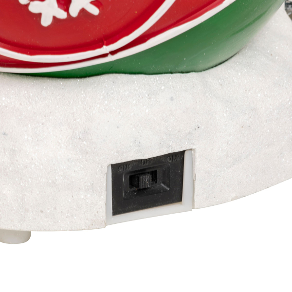 Χριστουγεννιάτικο Διακοσμητικό Με Led - Μουσική - Κίνηση (9.5x18x22) F-R Santa Ball House 208838