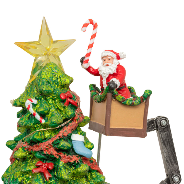 Χριστουγεννιάτικο Διακοσμητικό Με Led - Μουσική - Κίνηση (27x21.5x39) F-R Santa Tree 208886