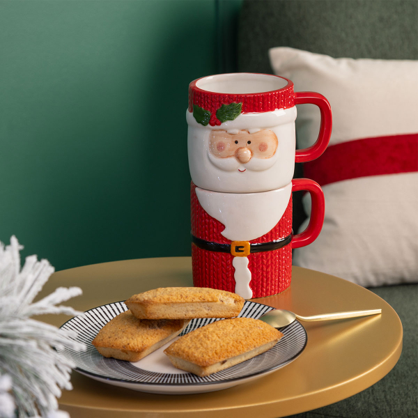 Χριστουγεννιάτικες Κούπες (Σετ 2τμχ) A-S Santa Claus 208464