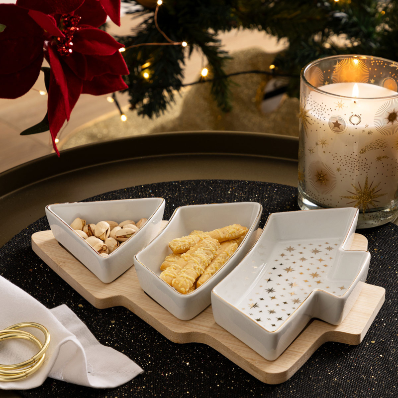 Χριστουγεννιάτικη Ορντεβιέρα Σερβιρίσματος 3 Θέσεων (30x22x5.2) A-S 208517