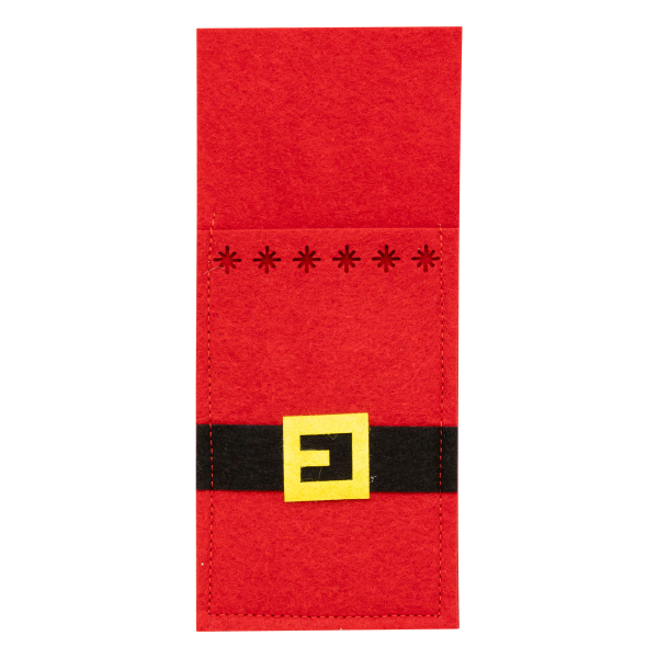 Χριστουγεννιάτικες Θήκες Για Μαχαιροπήρουνα Τσόχινες (Σετ 4τμχ) A-S Santa Claus 208549