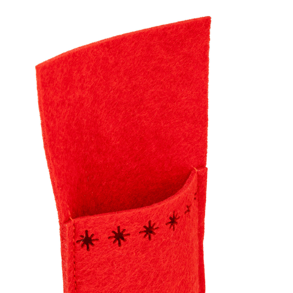 Χριστουγεννιάτικες Θήκες Για Μαχαιροπήρουνα Τσόχινες (Σετ 4τμχ) A-S Santa Claus 208549