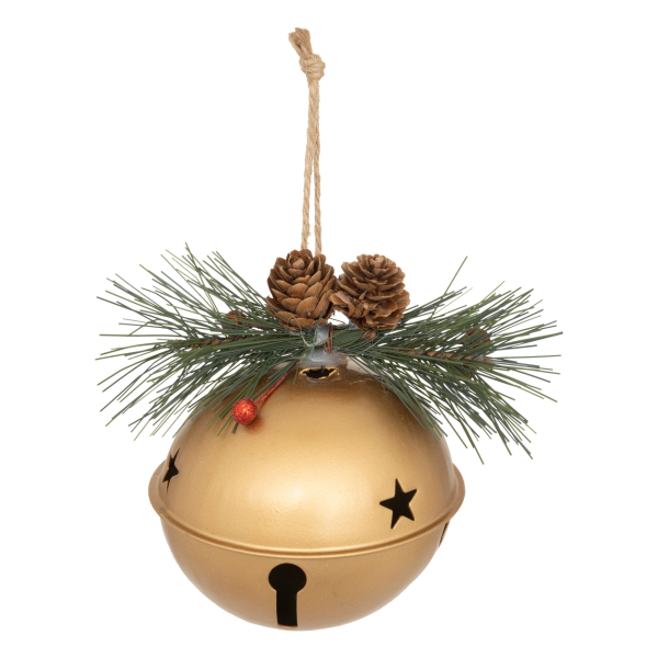 Στολίδι Χριστουγεννιάτικο (12x10x13) A-S Bell Gold 208067