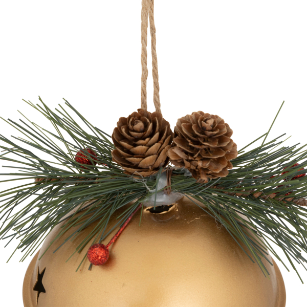 Στολίδι Χριστουγεννιάτικο (12x10x13) A-S Bell Gold 208067