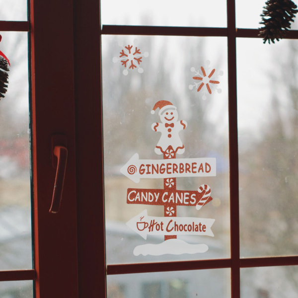 Χριστουγεννιάτικα Αυτοκόλλητα Παραθύρου A-S Gingerbread 208249