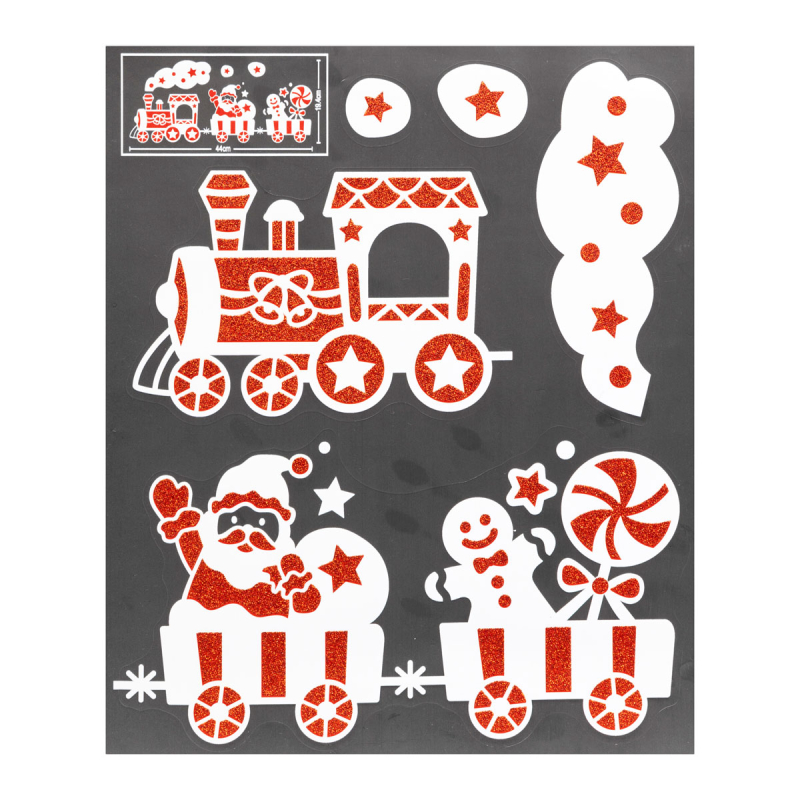 Χριστουγεννιάτικα Αυτοκόλλητα Παραθύρου A-S Train 208250