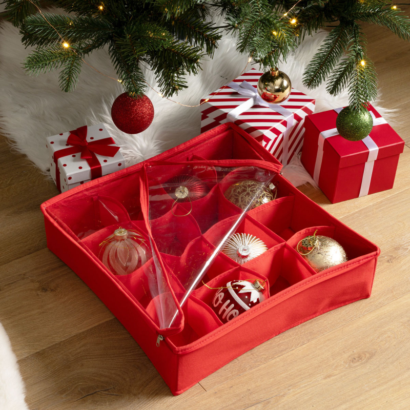 Θήκη Αποθήκευσης Για Χριστουγεννιάτικα Στολίδια (40x40x10) A-S 207457