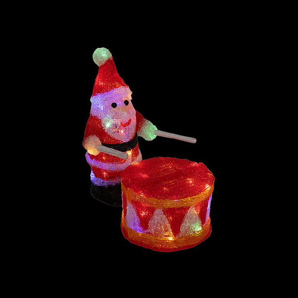 Χριστουγεννιάτικο Ηλιακό Διακοσμητικό Με Led & 8 Προγράμματα (31.5x18x30) F-R Santa 208819