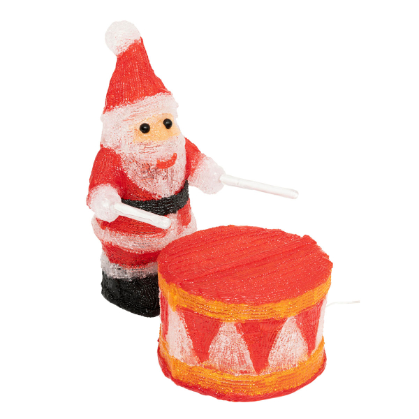 Χριστουγεννιάτικο Ηλιακό Διακοσμητικό Με Led & 8 Προγράμματα (31.5x18x30) F-R Santa 208819