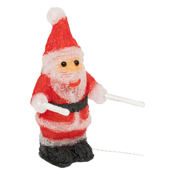 Χριστουγεννιάτικο Ηλιακό Διακοσμητικό Με Led & 8 Προγράμματα (31.5x18x30) F-R Santa 208819