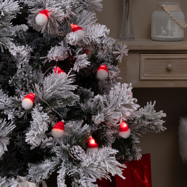 Χριστουγεννιάτικη Διακοσμητική Γιρλάντα Μπαταρίας Με 10 Led Φωτάκια F-R Santa Hat 209870