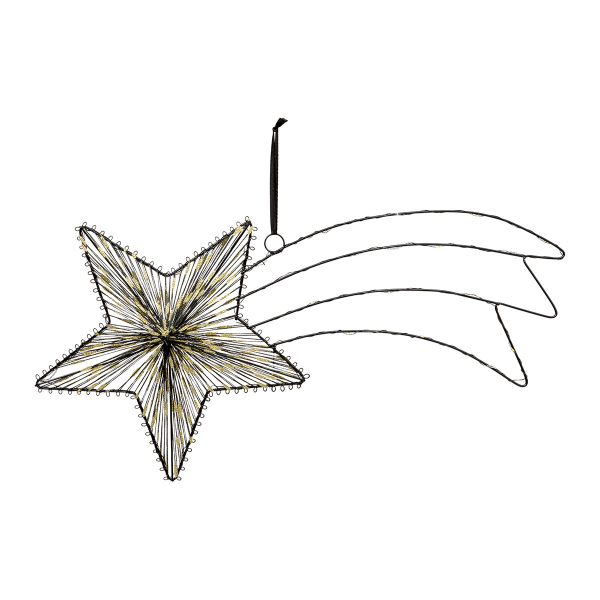 Χριστουγεννιάτικο Κρεμαστό Διακοσμητικό Αστέρι Με Led (45x6x25) F-R Shooting Star 208970