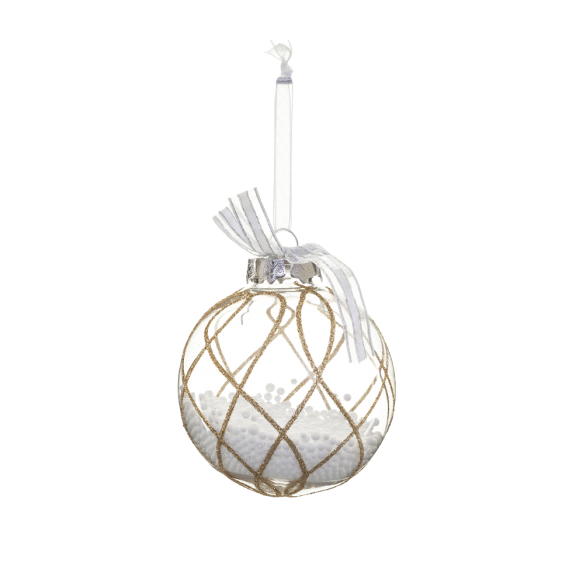 Στολίδι Χριστουγεννιάτικο (Φ8) A-S Gold Spquares 166000