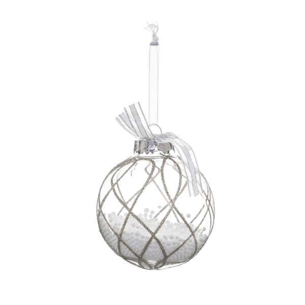 Στολίδι Χριστουγεννιάτικο (Φ8) A-S Silver Spquares 166000